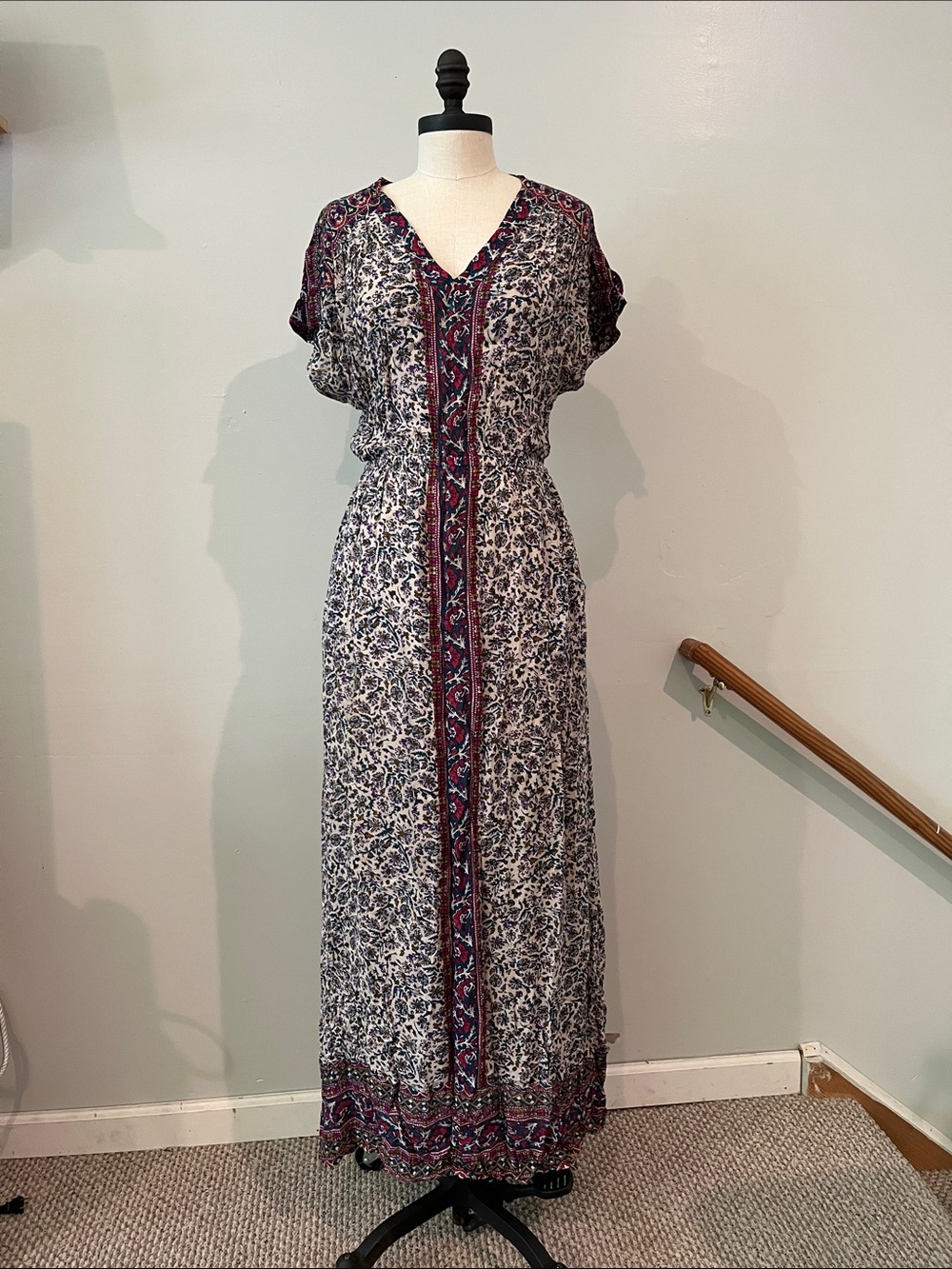 Lucky Brand maxi dress paisley S